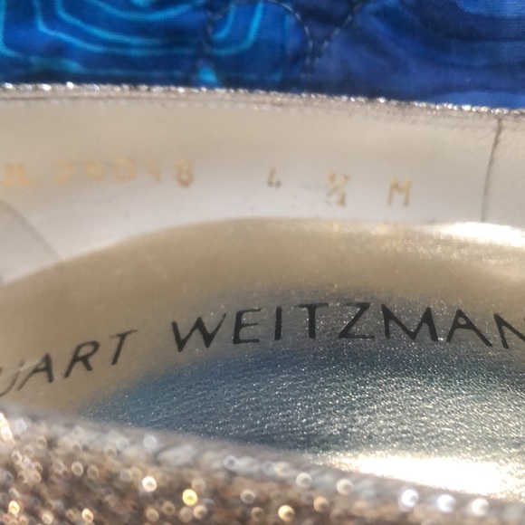 Stuart Weitzman Nouveaub 641 Platinum Noir, size 4.5 M, new in box with bag. - Picture 9 of 16